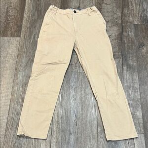 H&M boys Tan Twill Chinos.  Like new. Adjustable waist. 14 (11-12 years)
